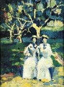 Kazimir Malevich, Two Women in a Gardenr